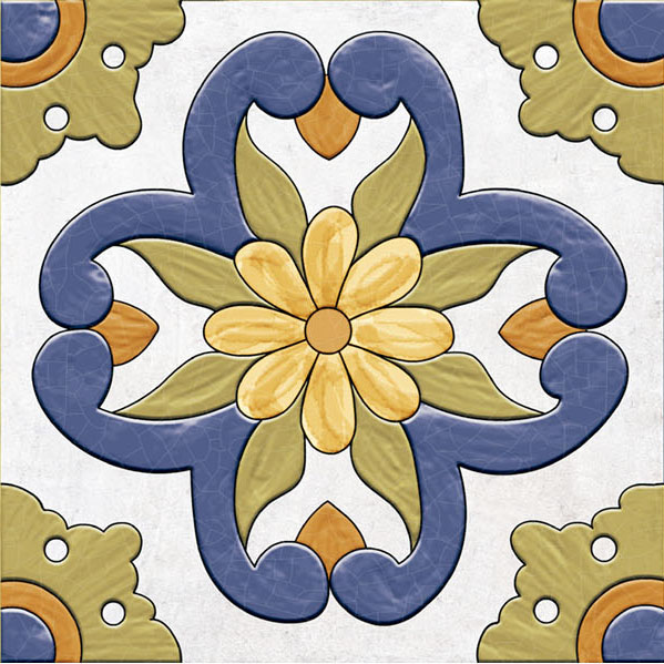 Мелкоформатная плитка Frida Dec Mix glossy 150х150х7 фото